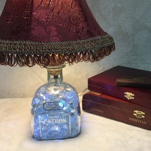 Patron Silver Tequila lighted Liquor Bottle Lamp